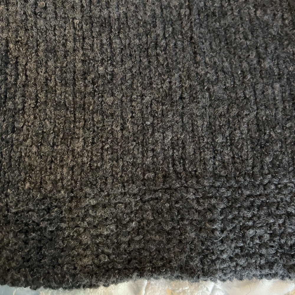 AMS Pure Zippered High Neck Wool Knit Sweater - Picture 13 of 15